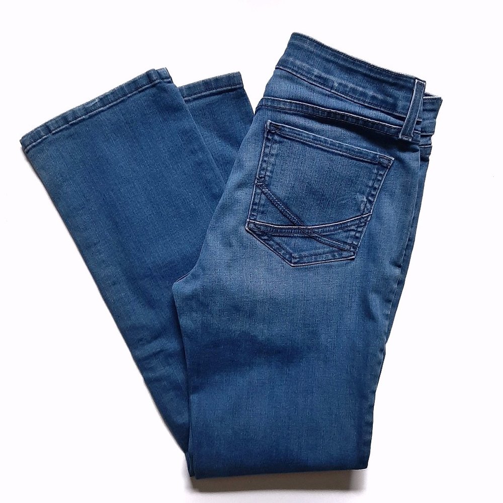 NYDJ Medium Blue Straight Leg Jeans 6P